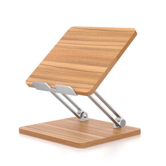 CIYISON Ergonomic Adjustable Computer Stand Wooden Laptop Holder Portable Bed TV Lapdesk PC Tray to Raise Laptop 12-17in