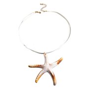 CIYISON Eye Catching Sea Star Necklace Feature Braided Rope Summer Fashion Neck Jewelry Ideal Gift for Beach Vacation Outfits