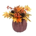 thumbnail image 1 of CIYISON Fall Maple Leaf Pinecone Berry Set Decor Pumpkin Photography Table Centerpiece, 1 of 20
