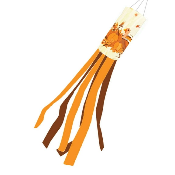 CIYISON Fall Thanksgiving 28inch Windsock Yard Decoration Weatherproof Home Accent