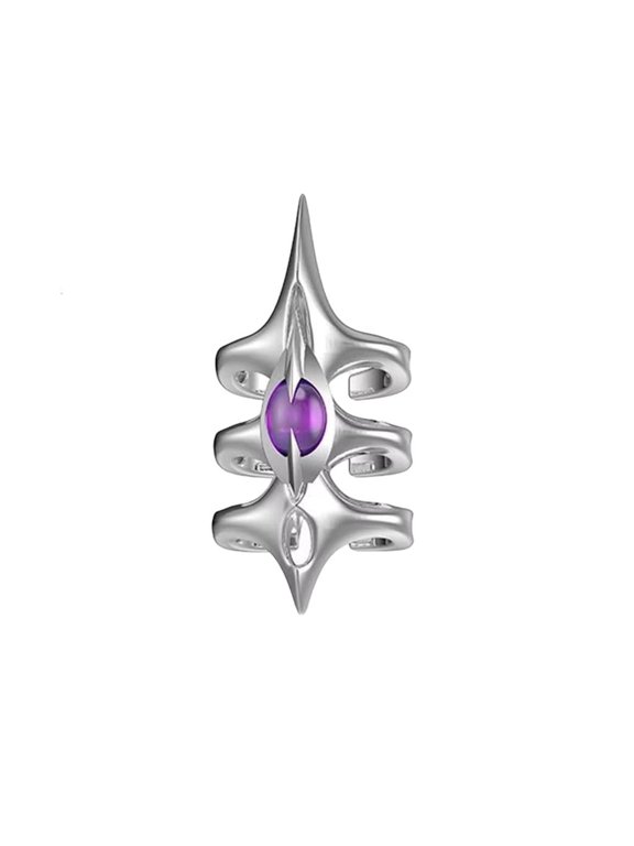 Fashionable Spikes Rings Inspire by Star Adjustable for Finger Comfort Fit
