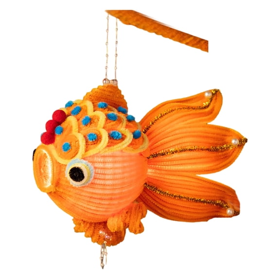 CIYISON Festival Fish Lanterns Accessory Autumn Handheld Chinese Paper Lanterns