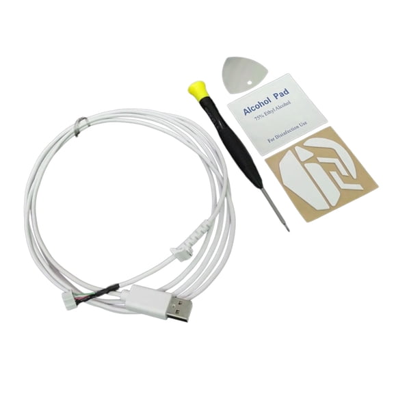 CIYISON Flexible Gaming Paracord Mouse Cable for G502 Corded Mouse Skates Feet Anti Wear