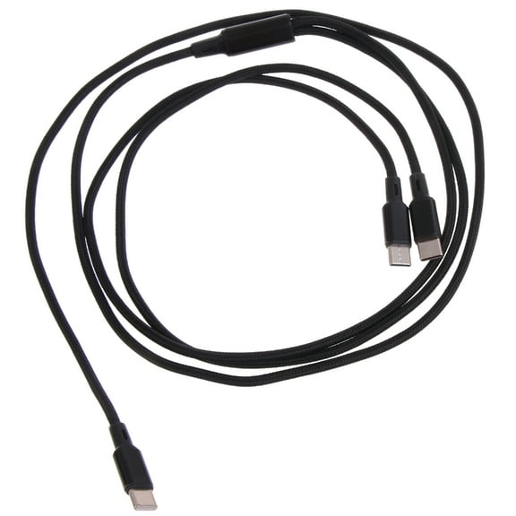 CIYISON Flexible Type-C to Type-C+Type-C Charger Cable Faster Charging USB Type C Cord