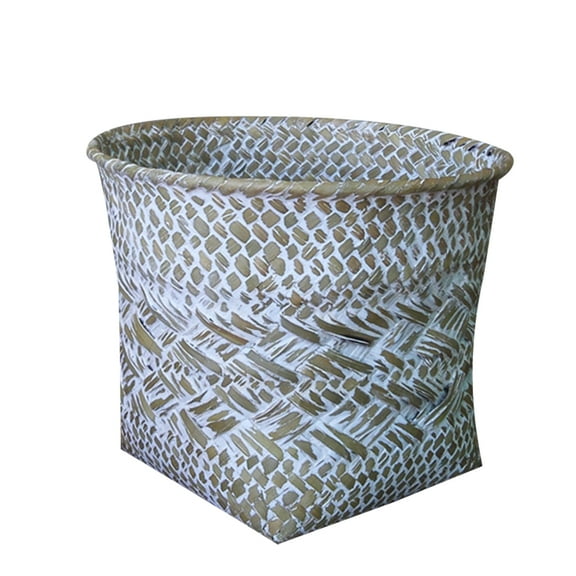 CIYISON Flower Basket Straw Planter Woven Flower Pot Plant Container Storage Baskets