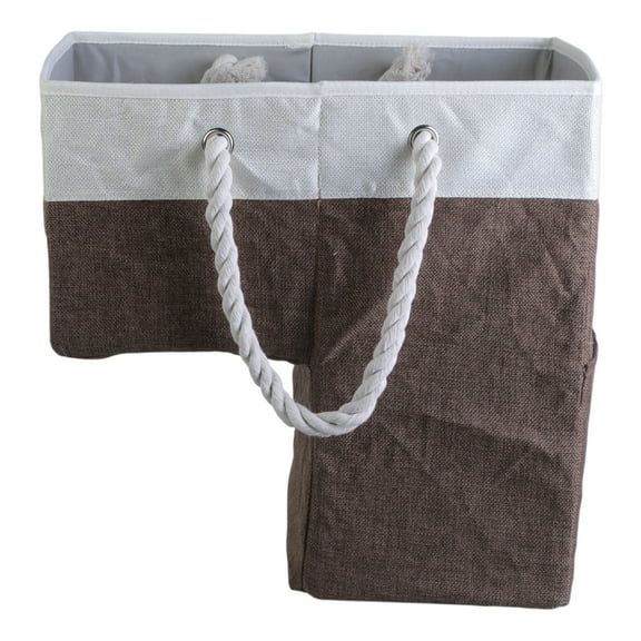 CIYISON Foldable Stair Basket Portable Cotton Rope Handle Fabric Staircase Storage Organizer Clothes Toy Book Storage Container