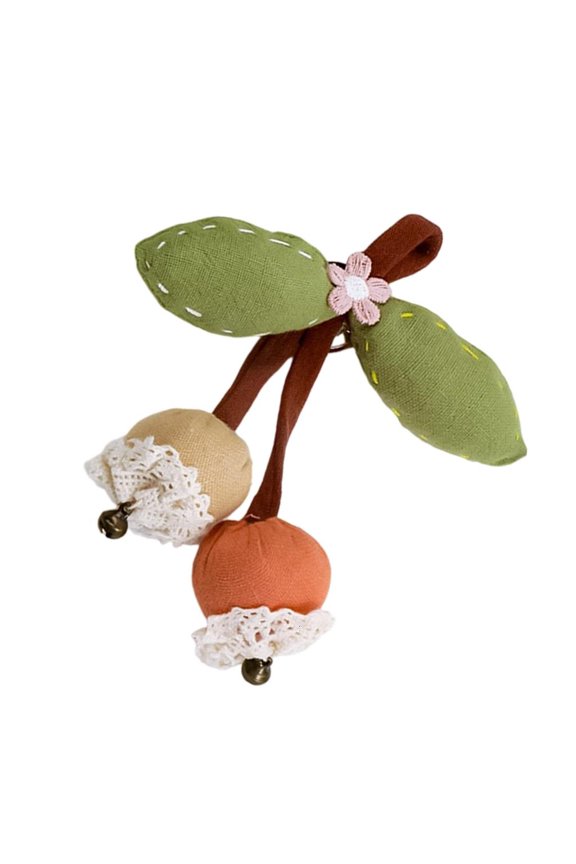 Fruit Shaped Brooch Natural Fabric Craftsmanship Everyday Elegant Accessory