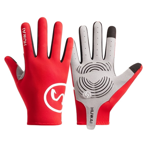 CIYISON Full Finger Cycling Gloves, Anti-Shocks Padded Palms, Antislip Padded Gloves