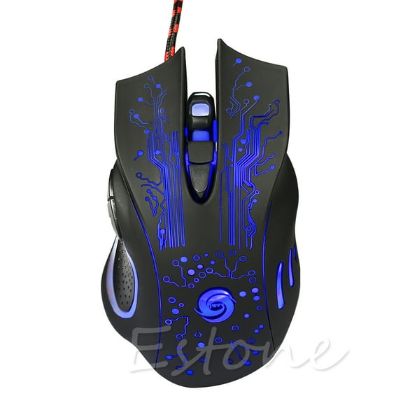 CIYISON Gaming Mouse 6 Button 3200DPI LED Optical USB Computer Game Mice Silent Mause