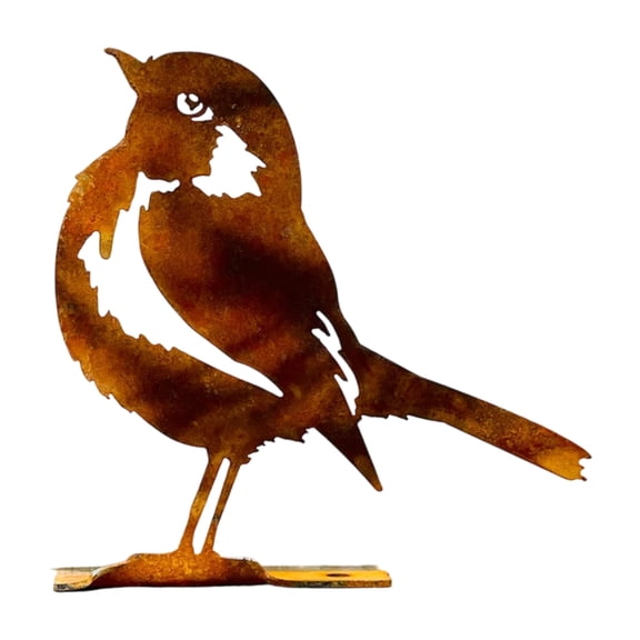 CIYISON Garden Bird Statue Handmade Metal Art Decoration With Aged Finish For Patios Balconies Or Backyard