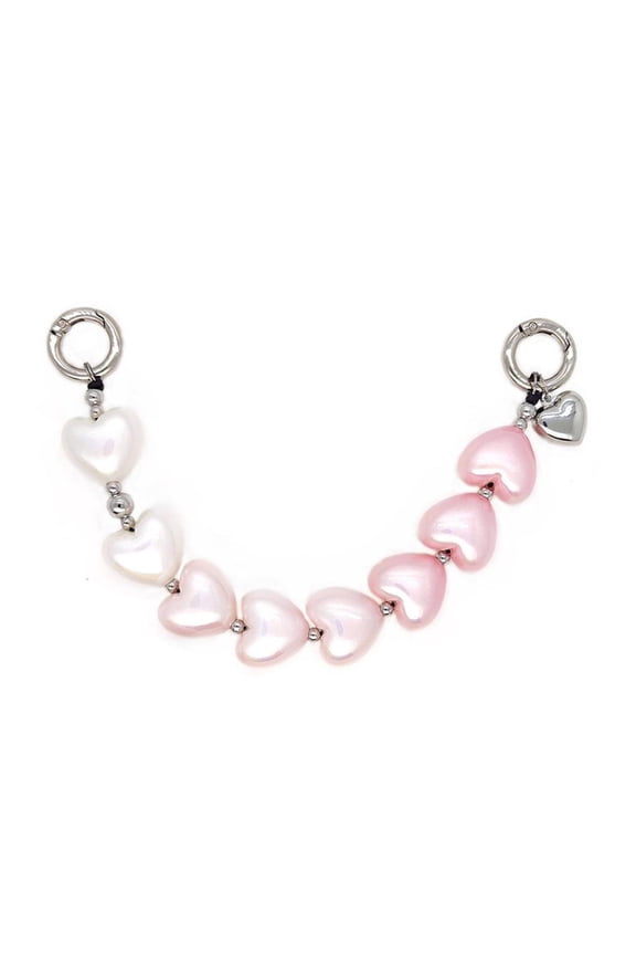 Geometric Heart Key Chain With 2 Way Clasp Designs Metal Acrylic Materials for Everyday Use Organizers