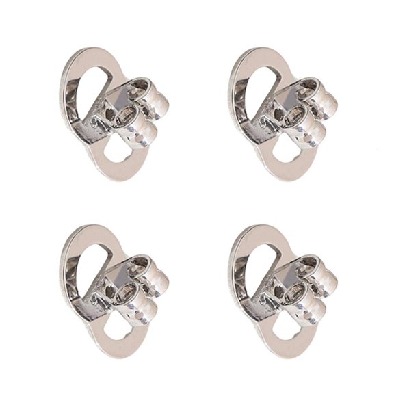 CIYISON Gold or Silver Earring Backs With Secure 8 Shape Structure For Large Earrings Comfort Fit Universal Compatibility