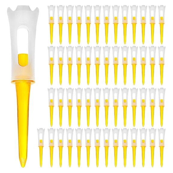 CIYISON Golfs Tees Standard Golfs Holder Tees Low Resistance More Distance Consistent Height Tees Set for Golfs Driver Training