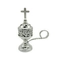 thumbnail image 1 of CIYISON Greek Church Gold/Silver Chain Incenses Holder Delicate Metal Censer for Office, 1 of 8