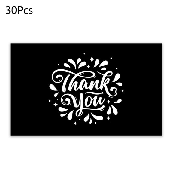 CIYISON Greeting Cards Thank You Paper Card with Blank Back Add Any Own Message Small Gift Cards for Shop Keepers Gift Cards