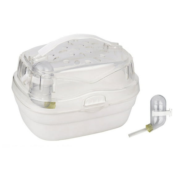 CIYISON Guinea-Pig Travel Cage Hamster-Carriers with Water Bottle Small Animal Ventilable Carry Box Pet Outgoing Carry-Case Cage