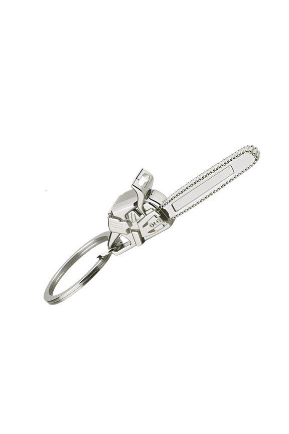 Handcrafted Alloy Chainsaw Keychain Present For Friend Metal Key Chain