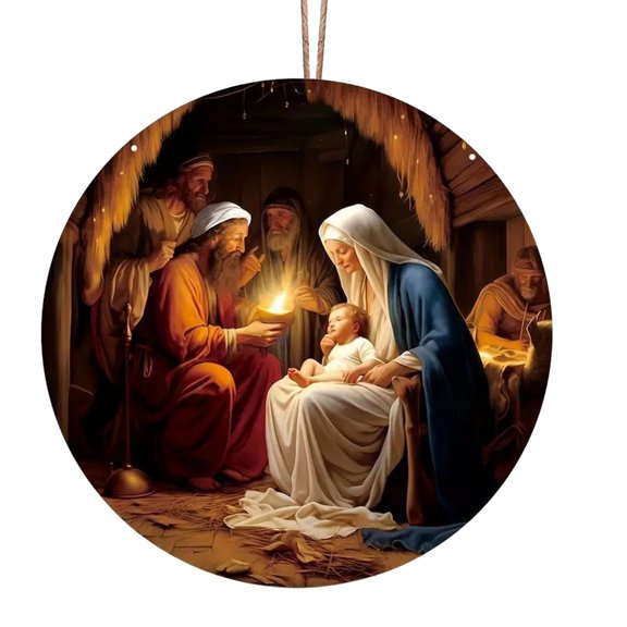 CIYISON Handmade Birth Hanging Ornament Accessory Enhancing Christmas Atmosphere