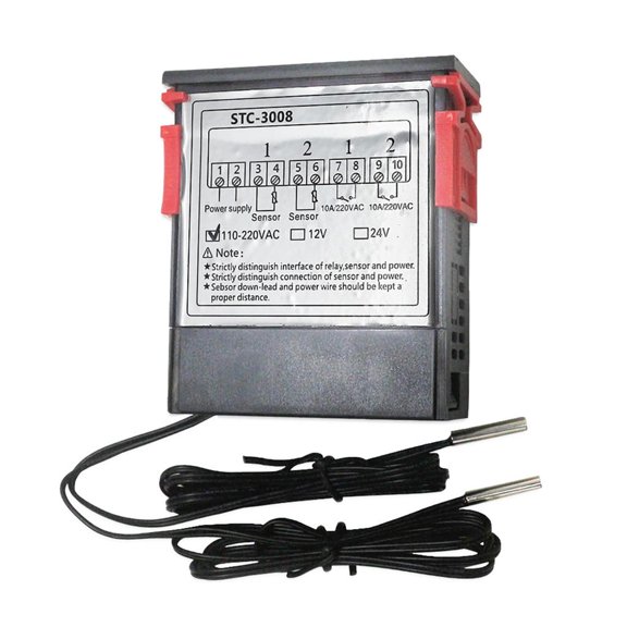 CIYISON Heating Cooling Thermostat Probe Sensors Temperature Thermostat Controller