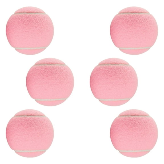 CIYISON High Bounce Pink Tennis Balls Indoor Outdoor Tennis Balls Creative Tennis Balls for Indoor Courts and Competition