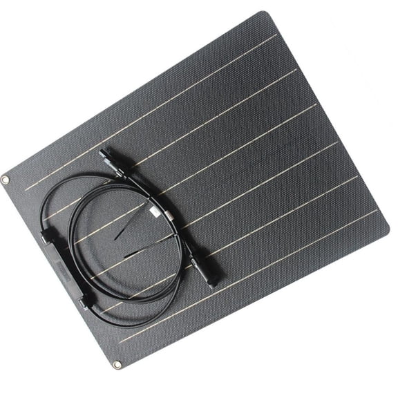 CIYISON High Efficiency 30W Solar Panel Charger Board Waterproof Design for Phones Black