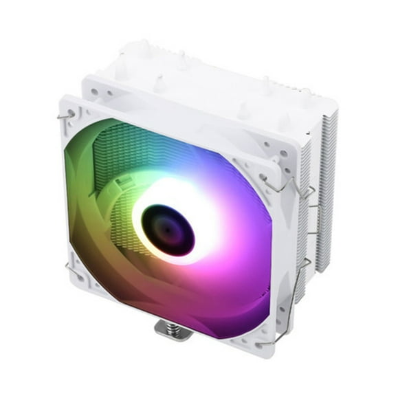 CIYISON High-Performance TL-AX120 R-SE WHITE ARGB CPU Cooler with 4 Heat Pipes and PWM Fan for AMD/Intel Processors