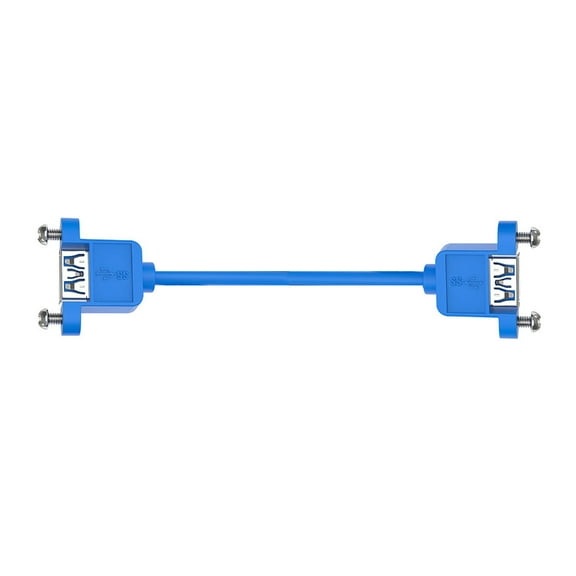 CIYISON High Speed USB 3.0 Charging Data Transfer Cable with Panel Mount Screw 5Gbps