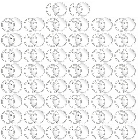 CIYISON High Transparency Acrylic Plastic Badge Button Blanks for DIY Projects