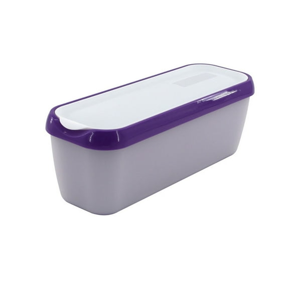 CIYISON Ice Cream Storage Tub Rectangular Reusable Ice Cream Box Container Mold with Lid Kitchen Refrigerator Storage Home