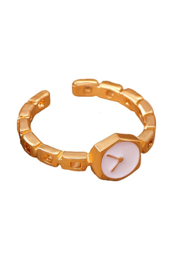 Innovative Watch Chain Open Ring for Women Handmade Fashion Jewelry Accessory