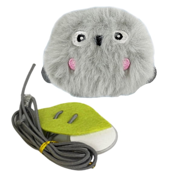 CIYISON Interaction Cats Toy for Cats Electronic Squeaky Sound Cats Plush Toy for Indoor Hangable Cats Exercise Toy