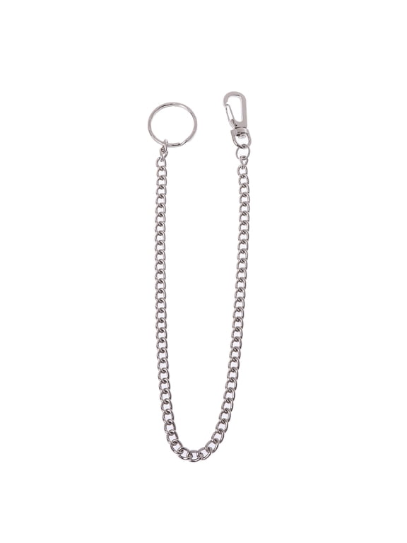 Silver Mental for Key Chain Clip Pants Jeans Anti-Lost Chain Chain Belt for Boy