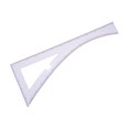 thumbnail image 1 of CIYISON L Shape Curved Ruler L Shape Sewing Ruler Quilting Ruler Right Angles Ruler 90° Drawing Template Sewing Ruler, 1 of 14