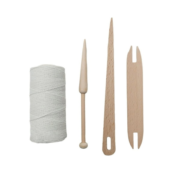 CIYISON Lap Warps Thread, Weaving Shuttle for Weaving Carpet Warps Thread, Whites, Cotton Thread Rugs Yarn