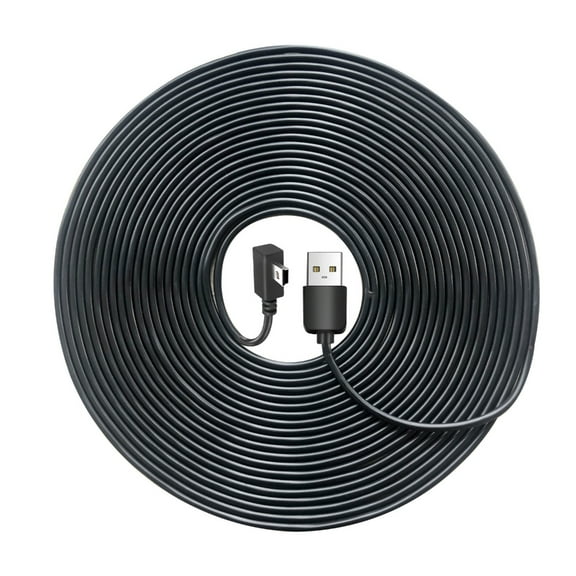 CIYISON Long USB2.0 to Mini USB Charging Cable with 90Degree Left Angle Power Supply Charge Cord for Camcorder