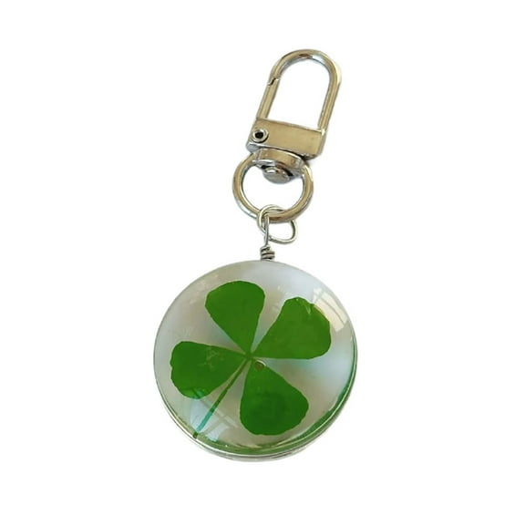 CIYISON Lucky Charm Natural Four Leaf Clovers Pendant Large Handcrafted Unique Accessory
