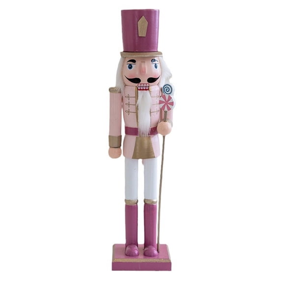 CIYISON Macaron Color Hand Painted Christmas Nutcrackers Ornament Decorations Walnuts Soldiers Puppet Decorations