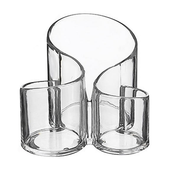 CIYISON Makeup Brushes Storage Box Cosmetic Acrylic Clear Organizer Holder for Lipstick Nail Polish Jewelry Eyebrow Pencil Lip Gloss Container