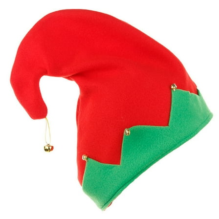 CIYISON Metal Bell Ornamented Elf Hat in Christmas Unisex Must Have Festival Accessories