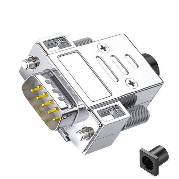 CIYISON Metal DB9 Serial Port Connector Mini RS232/485 Adapter 9Pin DB9 Male Female Welding Connector Industrial Data Transfer