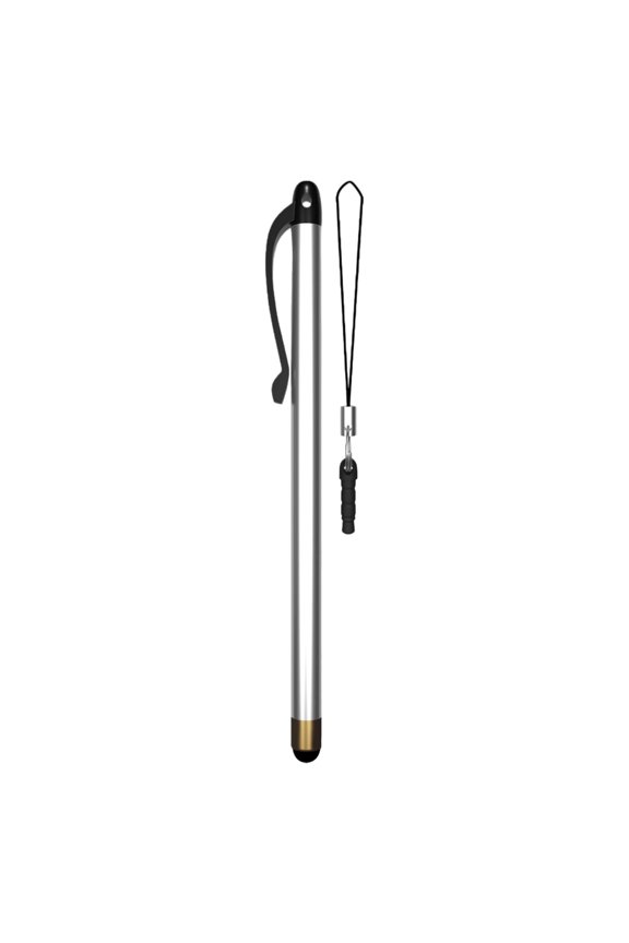Metal Touch Pen Featuring Integrated Hook for Easy Attachment to Bags Keychains