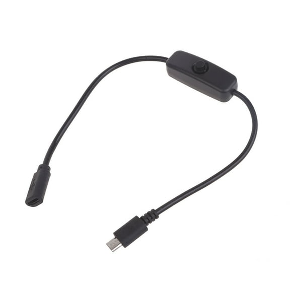 CIYISON Micro USB Cable with 501 Button Switch Micro USB 5P Female Male Extension Cord