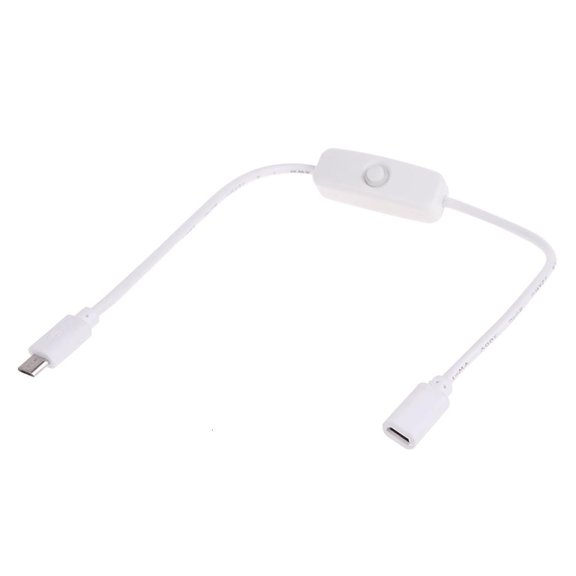 CIYISON Micro USB Cable with 501 Power Button Switch Convenient Power Supply Extension Cord for and More
