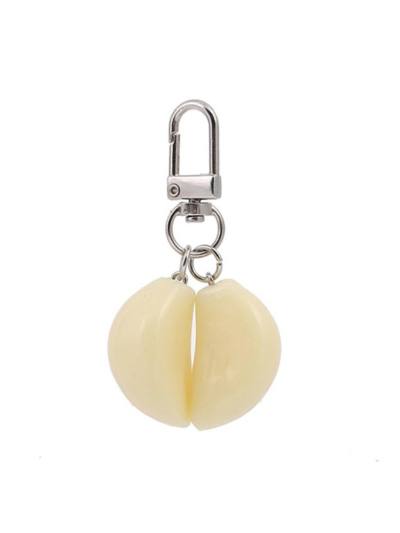 Mini Dangler Keychain Food Keyring with Rotary Buckle Handbag Purse Accessory