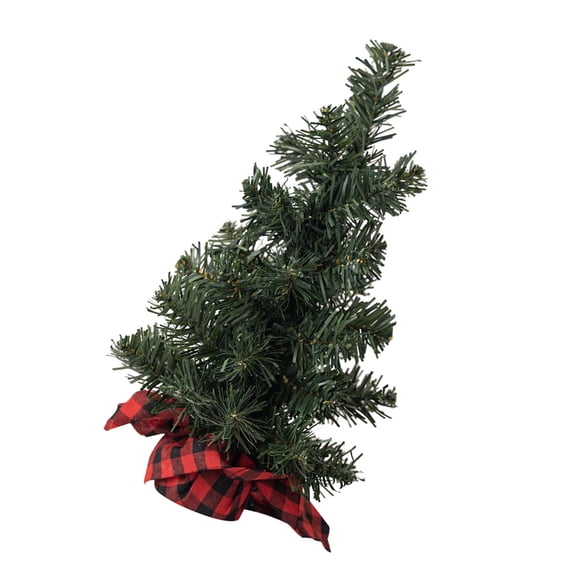 CIYISON Miniature Christmas Tree with Burlap Base Tabletop Decoration Holiday Ornament