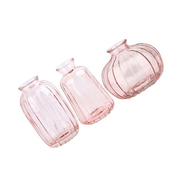 CIYISON Modern Clear Bud Vases Set of 3 Elegant Interior Styling Decorative Flower Pot