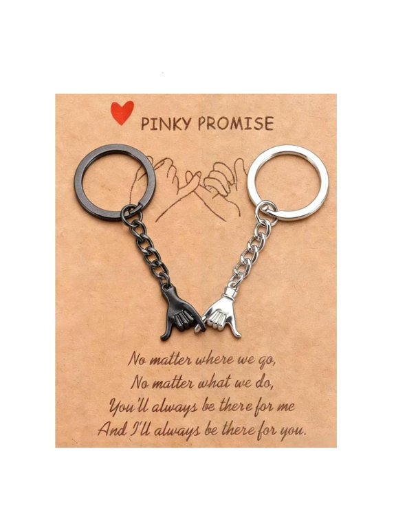 Modern Metallic Hand Holding Keyring Emotional Gift For Relationship Partners