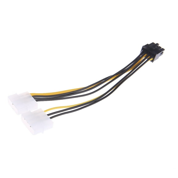 CIYISON Molex to PCIe Power Cable,1-Pack Dual 4 Pin Molex to 8-Pin PCIe Power Cable for , for NVIDIA, for Amd, Video Graphics Ca