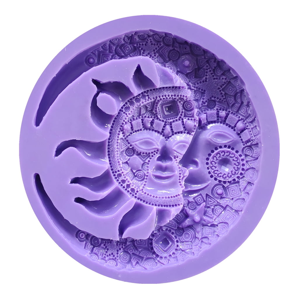 CIYISON Moon for Sun Shape Silicone Mold Resin Beauty Mold for Jewelry Making