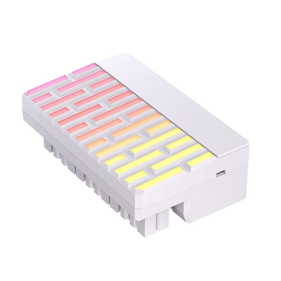 CIYISON Motherboards Power Extension 24Pin Connector, 90 Degree Plug And Play With ARGB